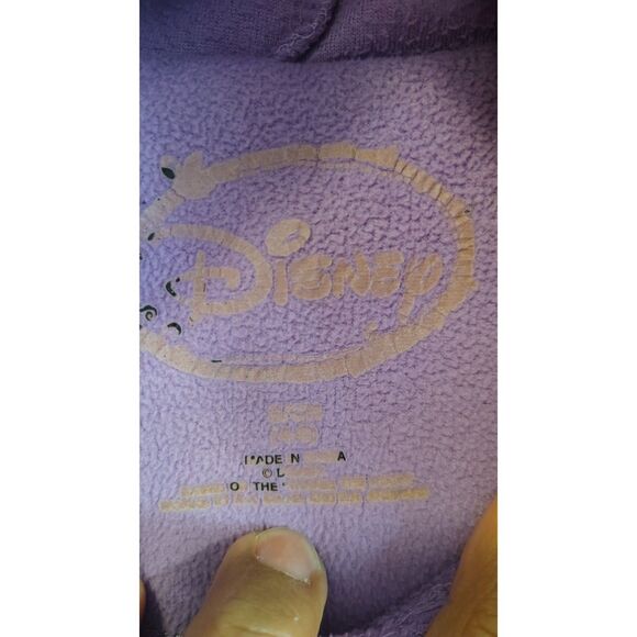 Disney Childs Small 4/6 Eeyore Purple Hooded One Piece Pajama - Picture 6 of 6